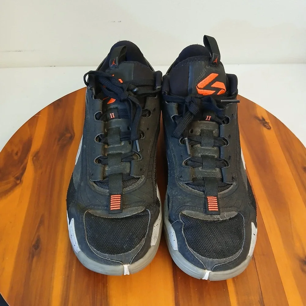 Jordan‎ Luka 2 Mens 10 Black Cement Basketball Shoes Sneakers DX8733-006